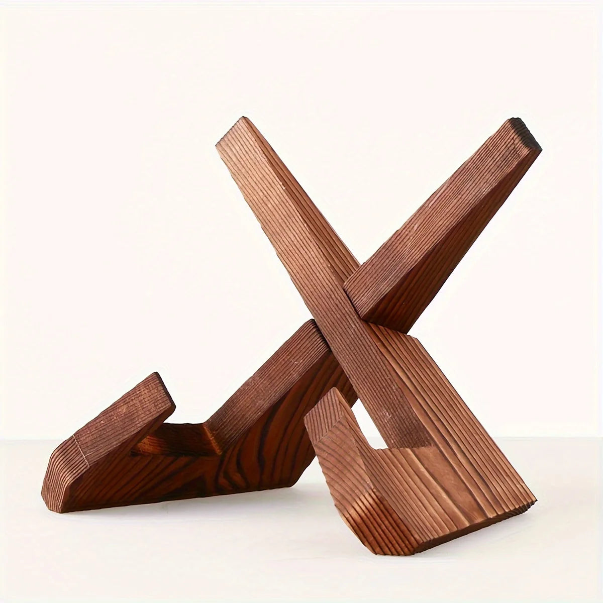 Foldable Wooden Desktop Bookshelf – Space-Saving Kitchen & Home Organizer