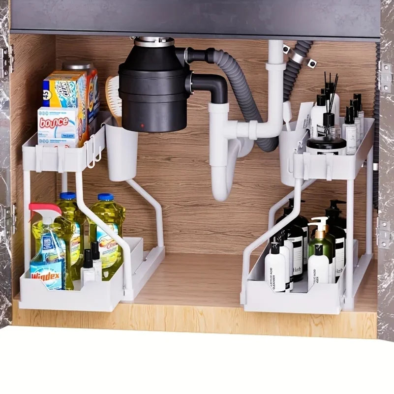 Tier Under Sink Organizer/Pull- Out Storage Rack