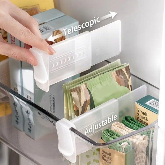 Adjustable Refrigerator Door Storage Bins – Space-Saving Food Organizer