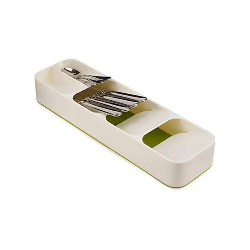 Kitchen Drawer Organizer - Cutlery & Utensil Storage Tray