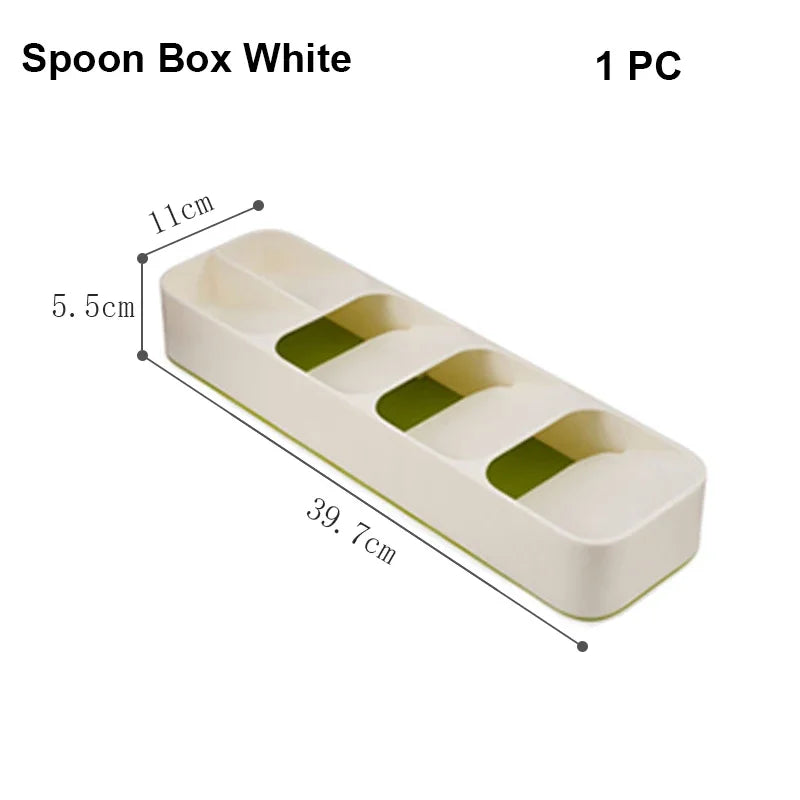 Kitchen Drawer Organizer - Cutlery & Utensil Storage Tray