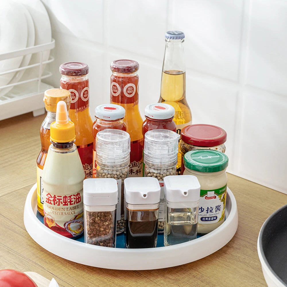 2-Tier Rotating Pantry Cabinet Organizer
