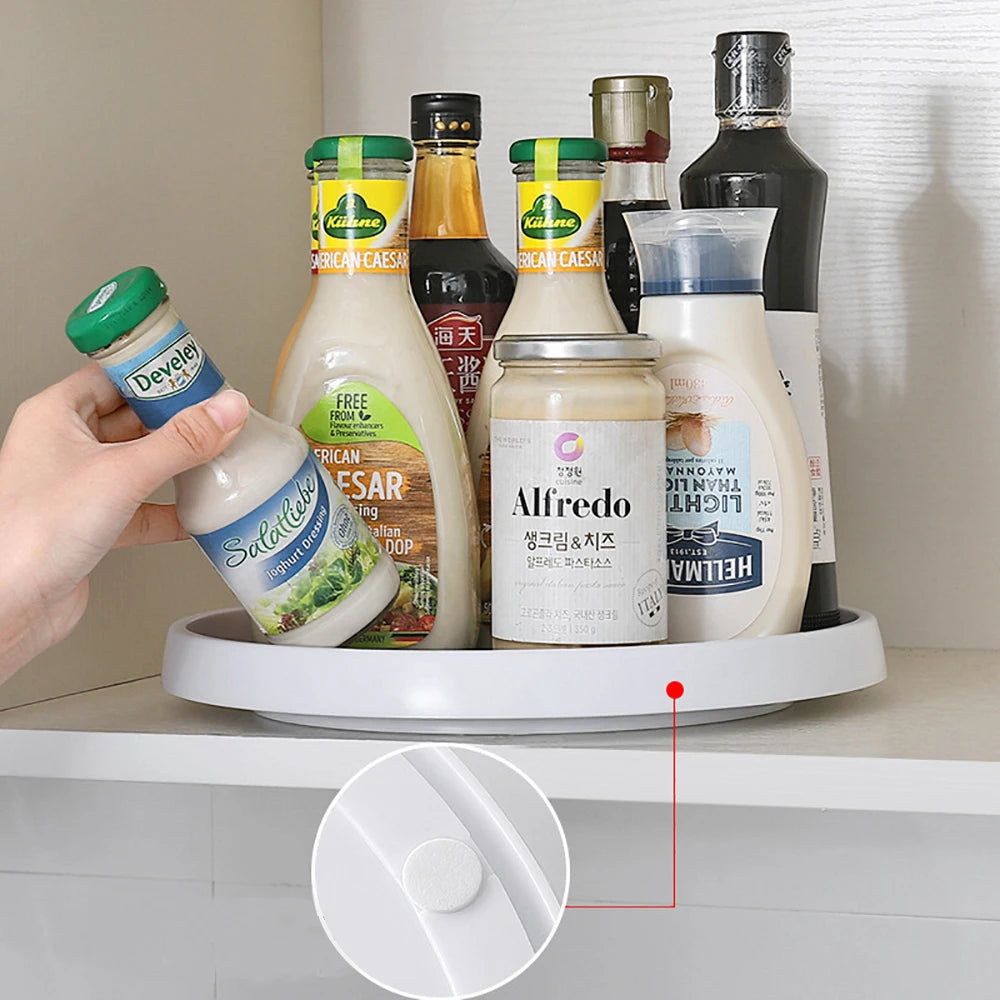 2-Tier Rotating Pantry Cabinet Organizer