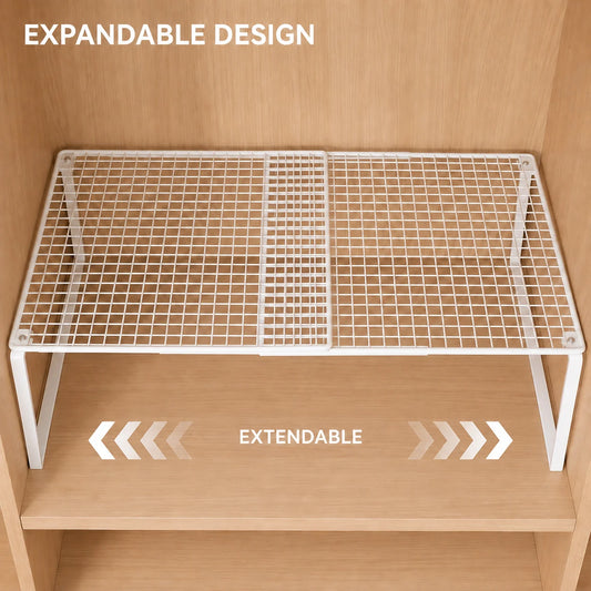 Adjustable Closet Shelf Organizer – Expandable & Space-Saving Storage Rack