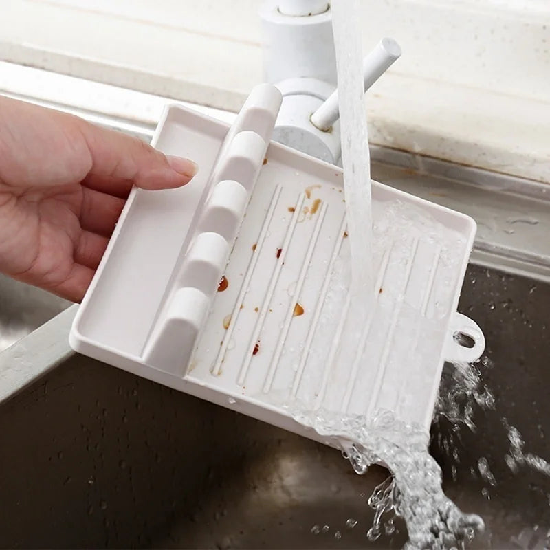 Kitchen Spoon Rest & Pot Lid Holder -Non-Slip Utensil Organizer