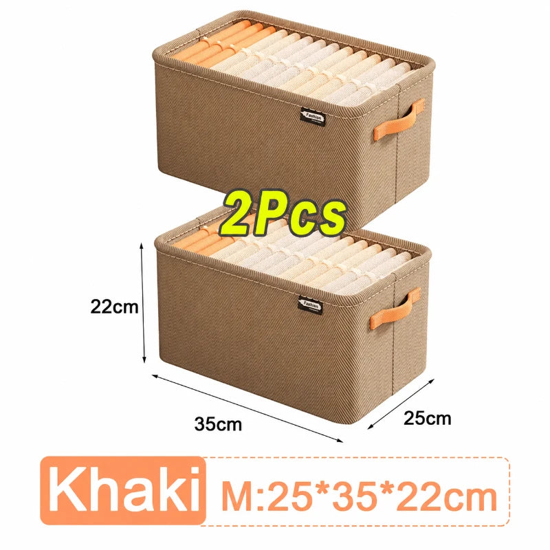 Large Capacity Closet Storage Box – Foldable Clothes Organizer