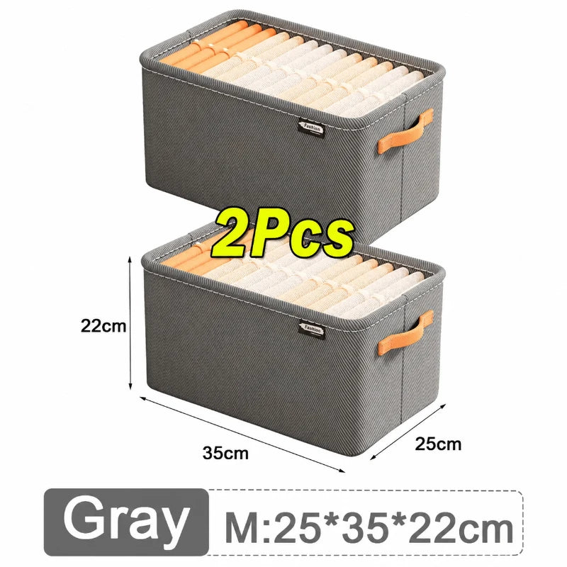 Large Capacity Closet Storage Box – Foldable Clothes Organizer