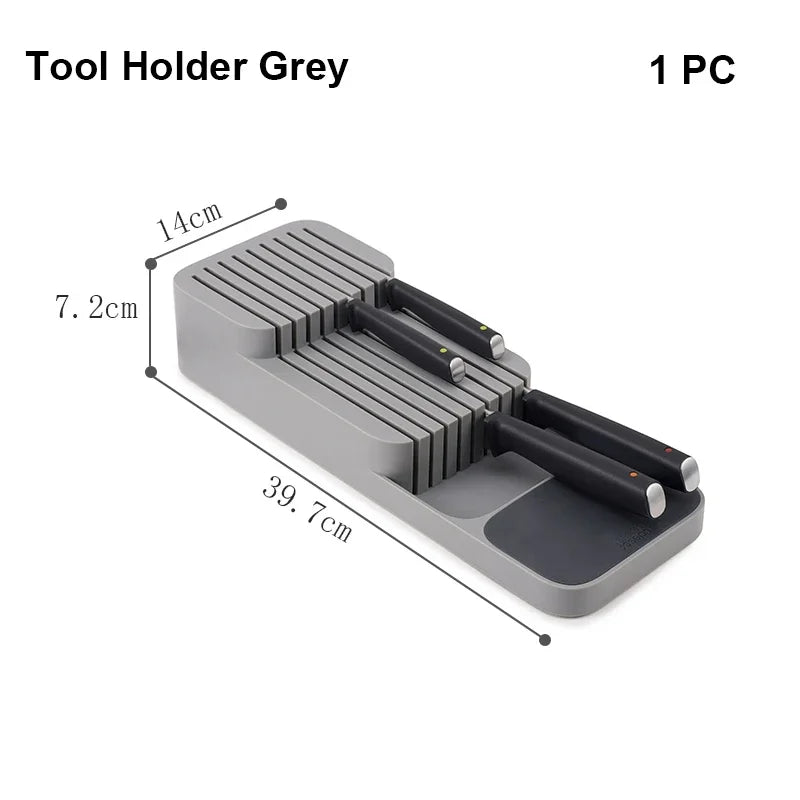 Kitchen Drawer Organizer - Cutlery & Utensil Storage Tray