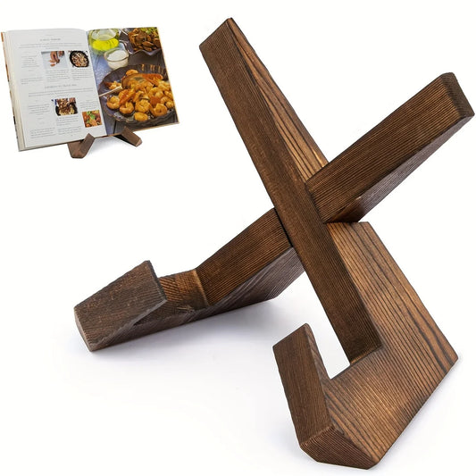 Foldable Wooden Desktop Bookshelf – Space-Saving Kitchen & Home Organizer